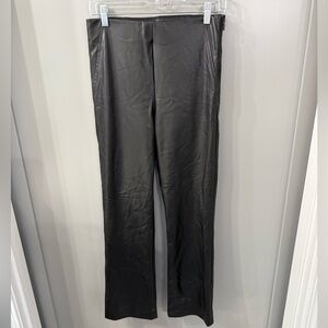 NWOT Zara Pleather Pants Black Size Medium